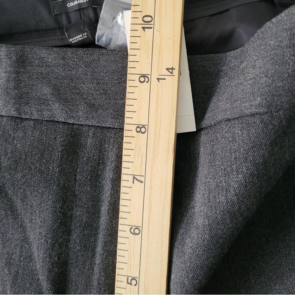 Express Columnist Ankle Pants Womens 4R Gray Mid Rise Fitted Dress Trousers New - Picture 6 of 11